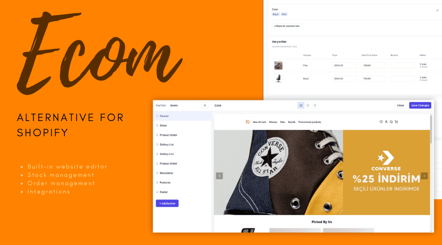 ECOM - A Shopify Alternative